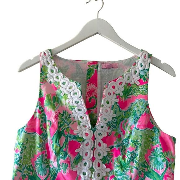 Lilly Pulitzer Pink and Green Mini Dress - Picture 3 of 14